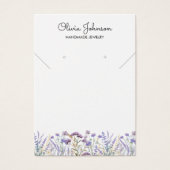 Carte de Présentation de Bijoux Fleur Sauvage Viol (Devant)