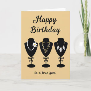 Carte de présentation de bijoux pour un joyeux ann