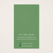 Carte de présentation de bijoux simple pour boucle (Dos)