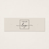 Carte de présentation de boucle d'oreille à logo a (Devant)