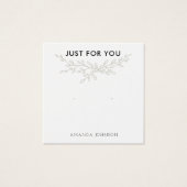 Carte de présentation de boucle d'oreille moderne  (Devant)