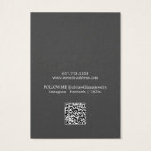 Carte de présentation de boucles d'oreilles à code (Dos)