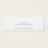 Carte de présentation de boucles d'oreilles à gout (Dos)