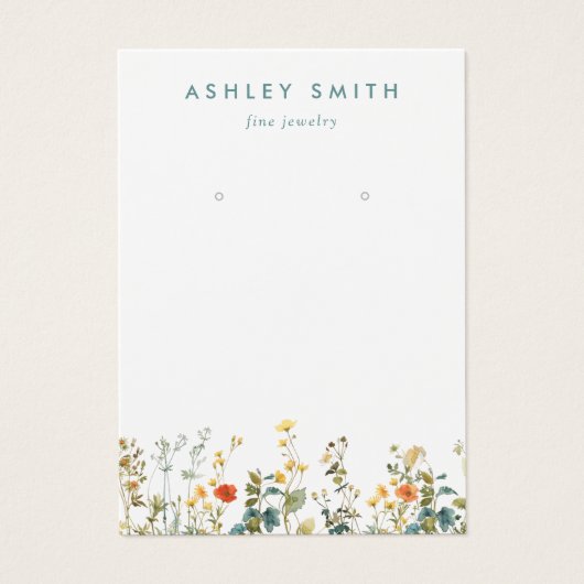 Carte de Présentation de Boucles d'Oreilles avec C (Devant)