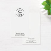 Carte de présentation de boucles d'oreilles avec l (Bureau)