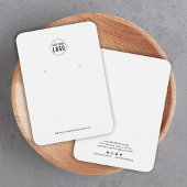 Carte de Présentation de Boucles d'Oreilles avec L