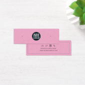 Carte de présentation de boucles d'oreilles avec l (Bureau)