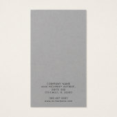 Carte de présentation de boucles d'oreilles avec l (Dos)