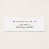 Carte de Présentation de Boucles d'Oreilles Chic A (Dos)