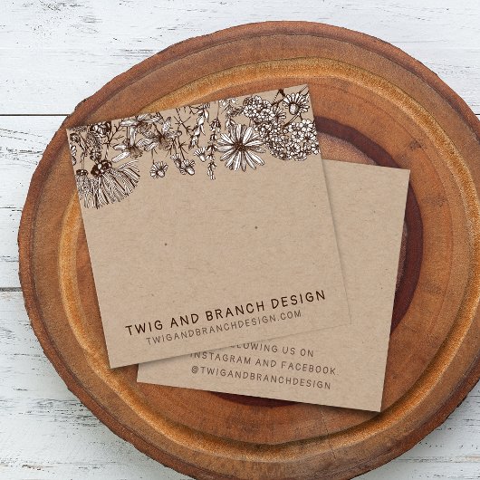 Carte de Présentation de Boucles d'Oreilles Clou F