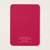 Carte de Présentation de Boucles d'Oreilles de Typ (Dos)