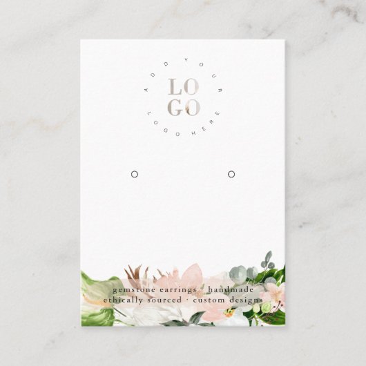 Carte de Présentation de Boucles d'Oreilles | Fleu (Devant)