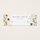 Carte de présentation de boucles d'oreilles fleur  (Devant)