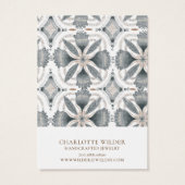 Carte de Présentation de Boucles d'Oreilles Formes (Dos)