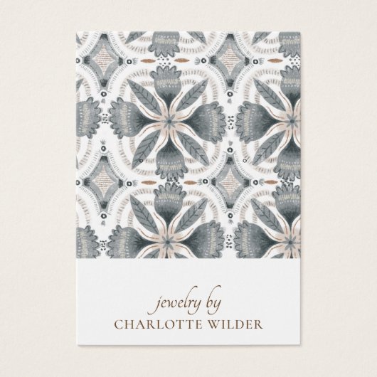 Carte de Présentation de Boucles d'Oreilles Formes (Devant)