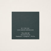 Carte de présentation de boucles d'oreilles Misty  (Dos)