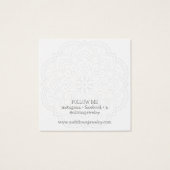 Carte de présentation de boucles d'oreilles modern (Dos)