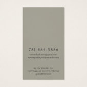 Carte de présentation de boucles d'oreilles modern (Dos)