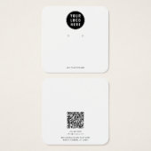 Carte de Présentation de Boucles d'Oreilles QR Cod (Devant & derrière)