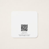 Carte de Présentation de Boucles d'Oreilles QR Cod (Dos)
