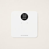 Carte de Présentation de Boucles d'Oreilles QR Cod (Devant)