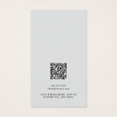 Carte de Présentation de Boucles d'Oreilles QR Cod (Dos)