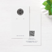 Carte de Présentation de Boucles d'Oreilles QR Cod (Bureau)