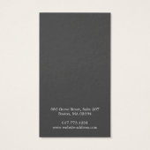 Carte de présentation de boucles d'oreilles Simple (Dos)