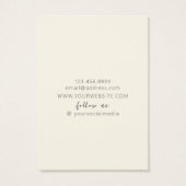 Carte de Présentation de Boucles d'Oreilles • Text (Dos)