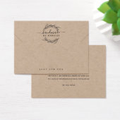 Carte de présentation de bracelet avec feuille de  (Bureau)