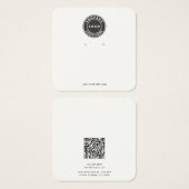 Carte de Présentation de Code QR de Logo d'Entrepr (Devant & derrière)