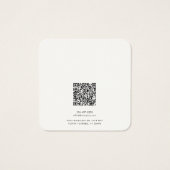 Carte de Présentation de Code QR de Logo d'Entrepr (Dos)