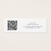 Carte de présentation de code QR de logo d'entrepr (Dos)