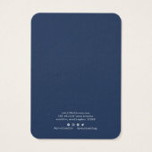 Carte de Présentation de Collier de Couleur Person (Dos)