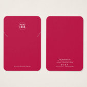 Carte de Présentation de Collier de Couleur Person (Devant & derrière)