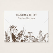 Carte de Présentation de Collier de Fleurs Sauvage (Devant)