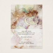 Carte de présentation de collier en aquarelle et f (Dos)