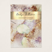 Carte de présentation de collier en aquarelle et f (Devant)