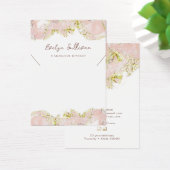 Carte de présentation de collier en marbre fluide  (Bureau)