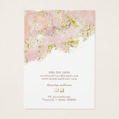 Carte de présentation de collier en marbre fluide  (Dos)