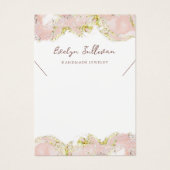 Carte de présentation de collier en marbre fluide  (Devant)