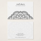 Carte de présentation de collier et bracelet manda (Devant & derrière)