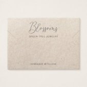 Carte de présentation de collier et de bracelet en (Devant)