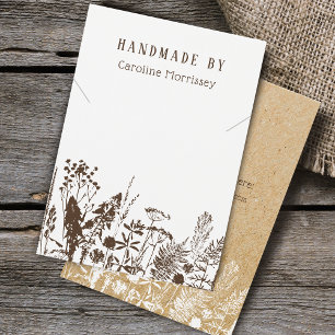 Carte de Présentation de Collier Fleurs Sauvages R