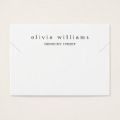 Carte de présentation de collier ou de bracelet mo (Devant)