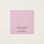 Carte de présentation de collier rose simple moder (Dos)