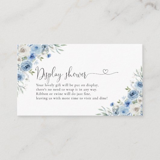 Carte de présentation de l'encadrement de douche e (Devant)