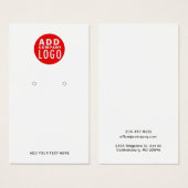 Carte de présentation de logo d'entreprise moderne (Devant & derrière)