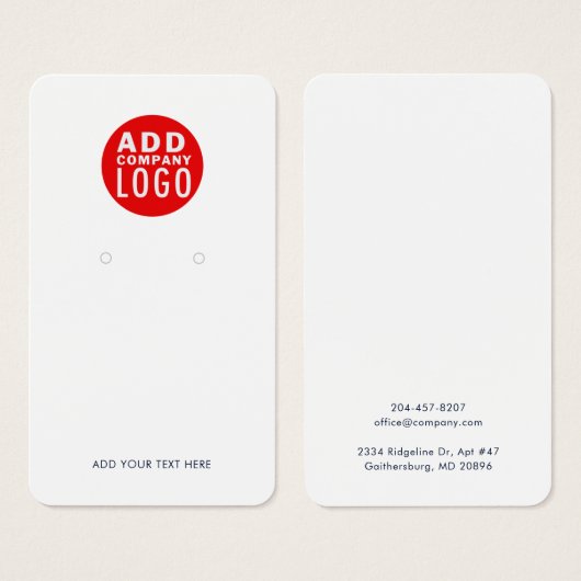 Carte de présentation de logo d'entreprise moderne (Devant & derrière)