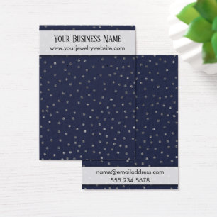 Carte de présentation de porte-anneaux en confetti